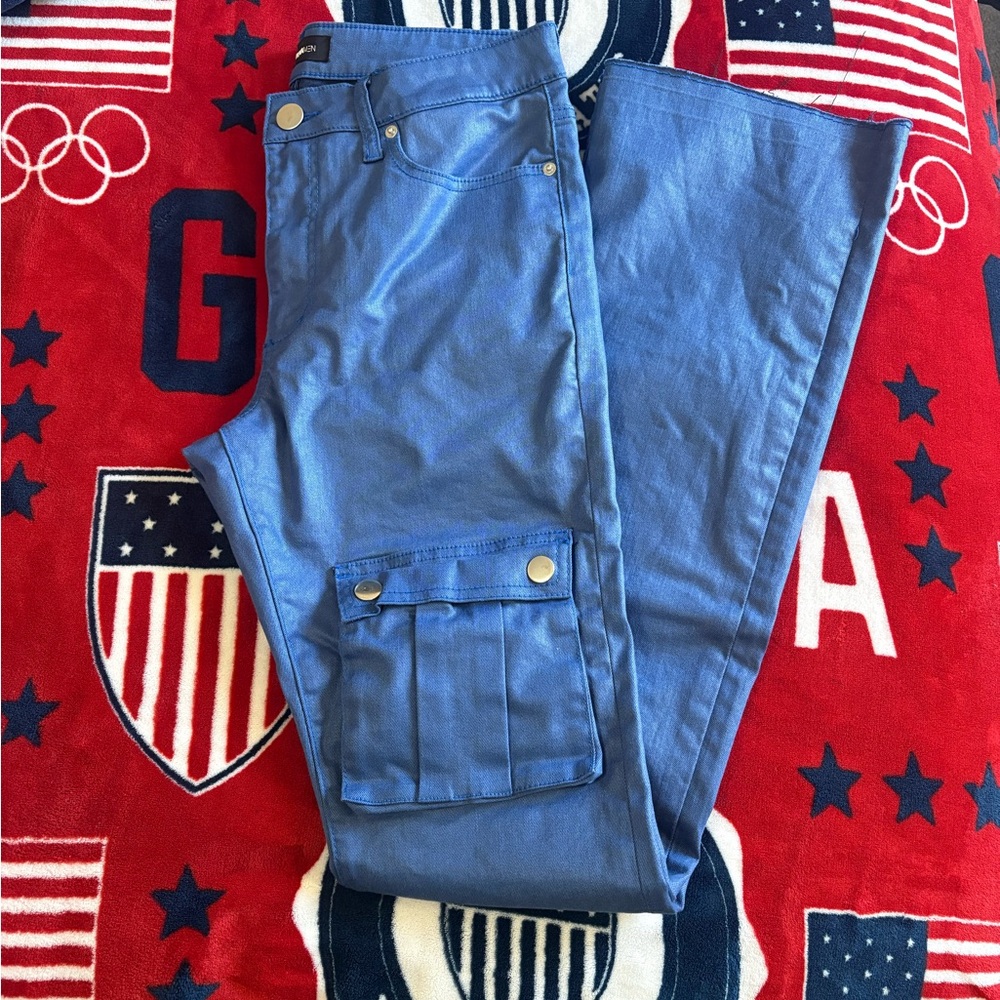 Blue Cargo Pants